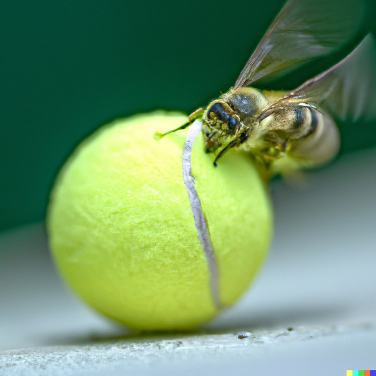 How bees are contributing to the rising cost of tennis balls