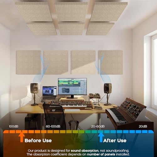 BUBOS Decorative Acoustic Wood Panels (2-Pack)