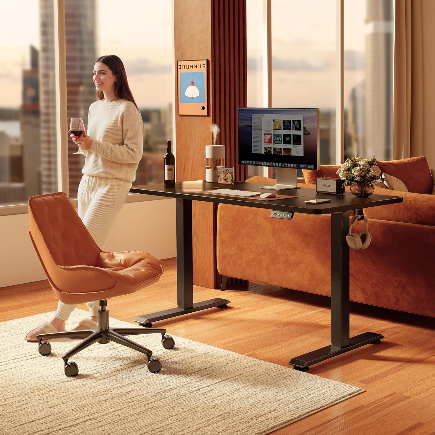 FEZIBO Electric Standing Desk with Drawer