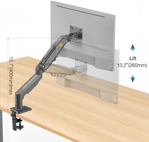 North Bayou F80 Monitor Desk Mount Gas Spring