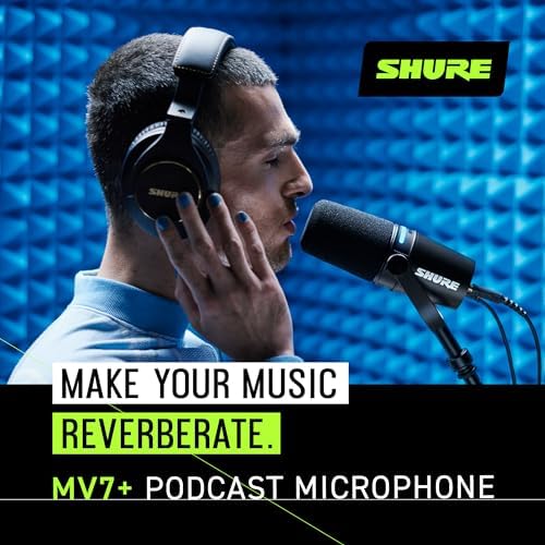 Shure MV7+ Dynamic USB-C/XLR Podcast Microphone